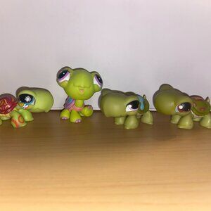 Littlest Pet Shop LPS Turtles - 4 Pack